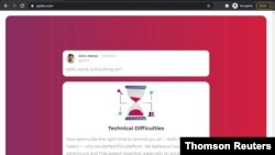 Captura de pantalla del portal Parler.com con el mensaje de su director ejecutivo John Matze el 16 de enero de 2021.