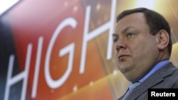 FILE - Mikhail Fridman, chairman of the supervisory board of the Alfa Group Consortium, attends a ceremony at the Moscow Exchange in Moscow, Russia Feb. 1, 2018. 