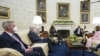 Presiden AS Joe Biden mengadakan pertemuan dengan sejumlah pemimpin Kongres di Gedung Putih, Washington, untuk membahas masalah infrastruktur. 
