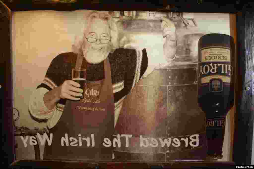 Craft brewing pioneer Steve Gilroy posed for an ad for his premier ‘Serious’ ale at his microbrewery outside of Johannesburg. (Photo Credit: Darren Taylor)
