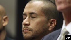 El vigilante Zimmerman compareció por primera vez este jueves ante un juez.
