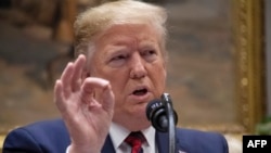 Le président américain Donald Trump, à la Maison Blanche à Washington, le 9 mai 2019. (Photo de Jim WATSON / AFP)