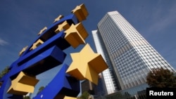 Bank Sentral Eropa (ECB) di Frankfurt, 29 September 2011. (Foto: dok).