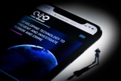 Situs web NSO Group Israel, menampilkan spyware "Pegasus" di Paris, Prancis, 21 Juli 2021.(Ilustrasi/AFP)