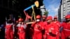 Jubilados de PDVSA en huelga de hambre en Caracas reclamando su pago de pensiones
