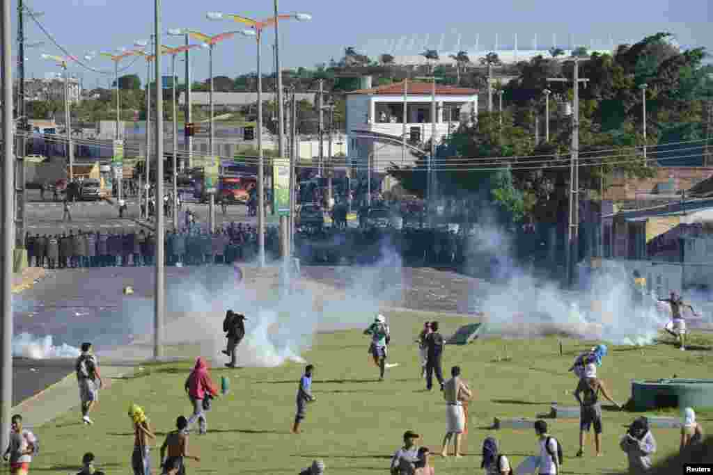 Estadio Castelao in Fortaleza, Brazil, June 19, 2013.