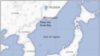 Map of the Sea of Japan, where China's navy is conducting exercises.