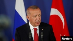 Presiden Turki Recep Tayyip Erdogan di Moskow, Rusia, 27 Agustus 2019. (Foto: dok).