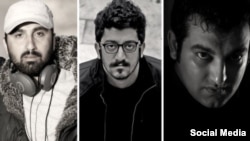  از راست به چپ: حسین رجبیان، مهدی رجبیان٬ یوسف عمادی