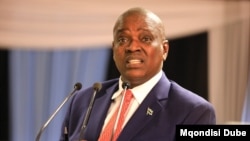Le président du Botswana Mokgweetsi Masisi. (Mqondsisi Dube/VOA)
