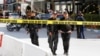 Des policiers montent la garde sur le site d'un attentat-suicide à Tunis, en Tunisie, le 6 mars 2020. REUTERS / Zoubeir Souissi