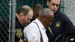 Bill Cosby departs after his sentencing hearing in Norristown, Pennsylvania on September 25, 2018,