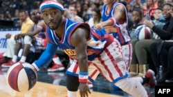 “Hot Shot” Swanson joue contre les Washington Generals à New York, le 26 décembre 2017.