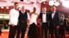 (ki-ka) Oscar Isaac, Paul Schrader, Tiffany Haddish, Tye Sheridan, dan kepala festival film internasional Venice, Alberto Barbera di Venice, Italia (dok: Joel C Ryan/Invision/AP)