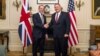 Menlu AS Mike Pompeo bertemu Menlu Inggris Dominic Raab di London, Rabu (29/1). 