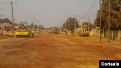 A cidade de Luena, Moxico