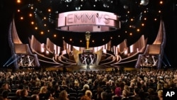 Host Jimmy Kimmel speaks at the 68th Primetime Emmy Awards on Sunday, Sept. 18, 2016.