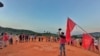 Protest against the military coup, in Launglon township, April 4, 2021. 