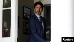 Le Premier ministre canadien Justin Trudeau avant une conférence de presse à Ottawa. (Reuters)