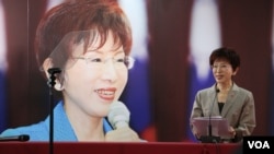 國民黨主席洪秀柱（照片來源：美國之音李逸華拍攝）