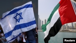 Israel UAE Flags