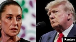 UMongameli Donald Trump loMongameli Claudia Sheinbaum weMexico.