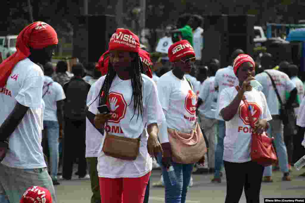 Marcha pela paz em Maputo, Sábado 27 de Agosto. Foto gentilmente cedida por Eliana Silva. Moçambique