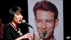 FILE - Musician Meesha Shafi performs at a tribute concert to slain journalist Daniel Pearl in Islamabad, Pakistan, Oct. 9, 2010.