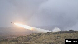 美國高機動火砲火箭系統「海馬」(HIMARS)。