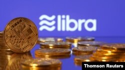 FILE - The Libra logo is displayed in this illustration.
