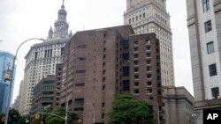 Lapas Metropolitan di New York, tempat penahanan Jeffrey Epstein pada malam dia bunuh diri, 13 Agustus 2019. 