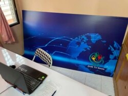 FILE - This photo, released by the San Sai District Administrative Office in Thailand, shows a room where journalists working for Democratic Voice of Burma were arrested, May 9, 2021.