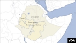 Mapa da Etiópia