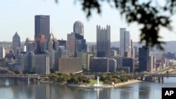 Makao makuu mapya ya Amazon, Pittsburgh, Pennsylvania. Picha ya AP