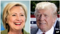 Hillary Clinton da Donald Trump