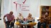 Diskusi tentang penegakan hukum pidana pemilu, dinamika dan masalahnya di kantor ILR di Jakarta, Senin, 7 Oktober 2019. (Foto: VOA/Fathiyah)