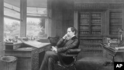 Many years ago, Charles Dickens sat in his office writing his classic story, "A Christmas Carol." Could he possibly have imagined that the name of his main character would become a common insult? (AP PHOTO) 