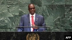 1er vice-Président ya Soudan du Sud, Taban Deng Gai na ONU, na New York, 28 septembre 2018.