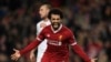 Mohamed Salah célèbre son but contre le Spartak Moscou, Angleterre, le 6 décembre 2017.