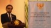 Menteri Luar Negeri Marty Natalegawa dalam konferensi pencari suaka di Jakarta (20/8). Marty mengatakan rencana Australia mengusir kapal migran dari perairan Australia bisa mengganggu hubungan bilateral kedua negara.