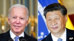 美國總統拜登（2021年11月6日在華盛頓），中國國家主席習近平2019年11月13號在巴西利亞。