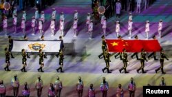 武漢第七屆世界軍人運動會開幕式。 （2019年10月18日）