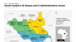 south sudan map