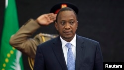 លោក Uhuru Kenyatta ​ប្រធានា​ធិបតី​នៃ​ប្រទេស​កេនយ៉ា នៅថ្ងៃទី០២ ខែកញ្ញា ឆ្នាំ២០១៤។ 