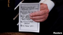 Preguntas preparadas para el presidente.
