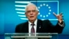 Perwakilan Uni Eropa untuk Urusan Luar Negeri dan kebijakan Keamanan Josep Borrell dalam konferensi pers mengenai pembicaraan Uni Eropa dan Iran di Brussels, Belgia, 10 Januari 2020. (Foto: AP)