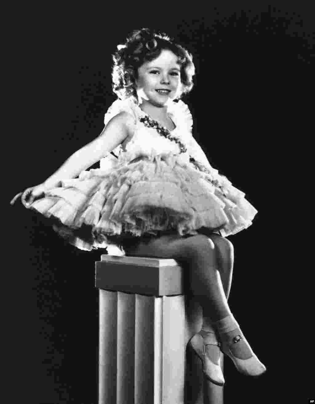 Shirley Temple is shown in an undated photo.