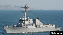Kapal perang milik angkatan laut Amerika, USS William P. Lawrence (Foto: dok).