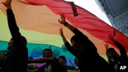 ภาพกิจกรรมจากงานพาเหรดของชาว LGBTQ ในฮ่องกง ปี 2017