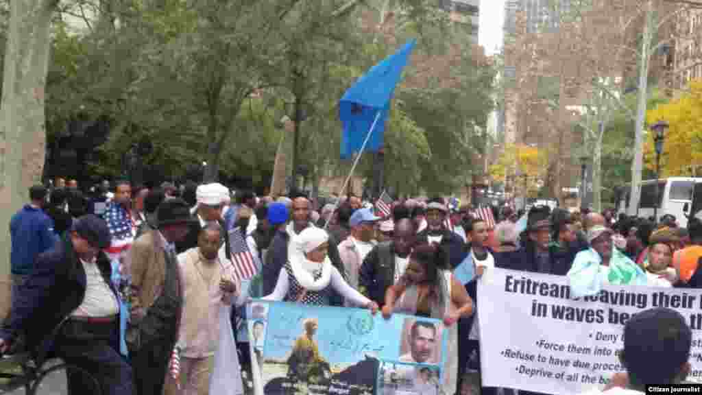 ሰልፊ ኤርትራውያን ንደገፍ ጸብጻብ መርማሪት ሰብኣዊ መሰላት ኒውዮርክ ጥቅምቲ 29, 2015
